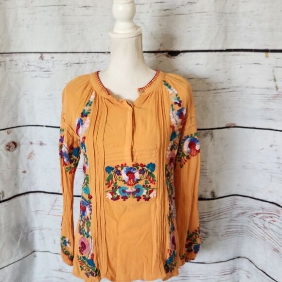 Sundance Fabled Floral Embroidered Tunic Size XS - Picture 2 of 6